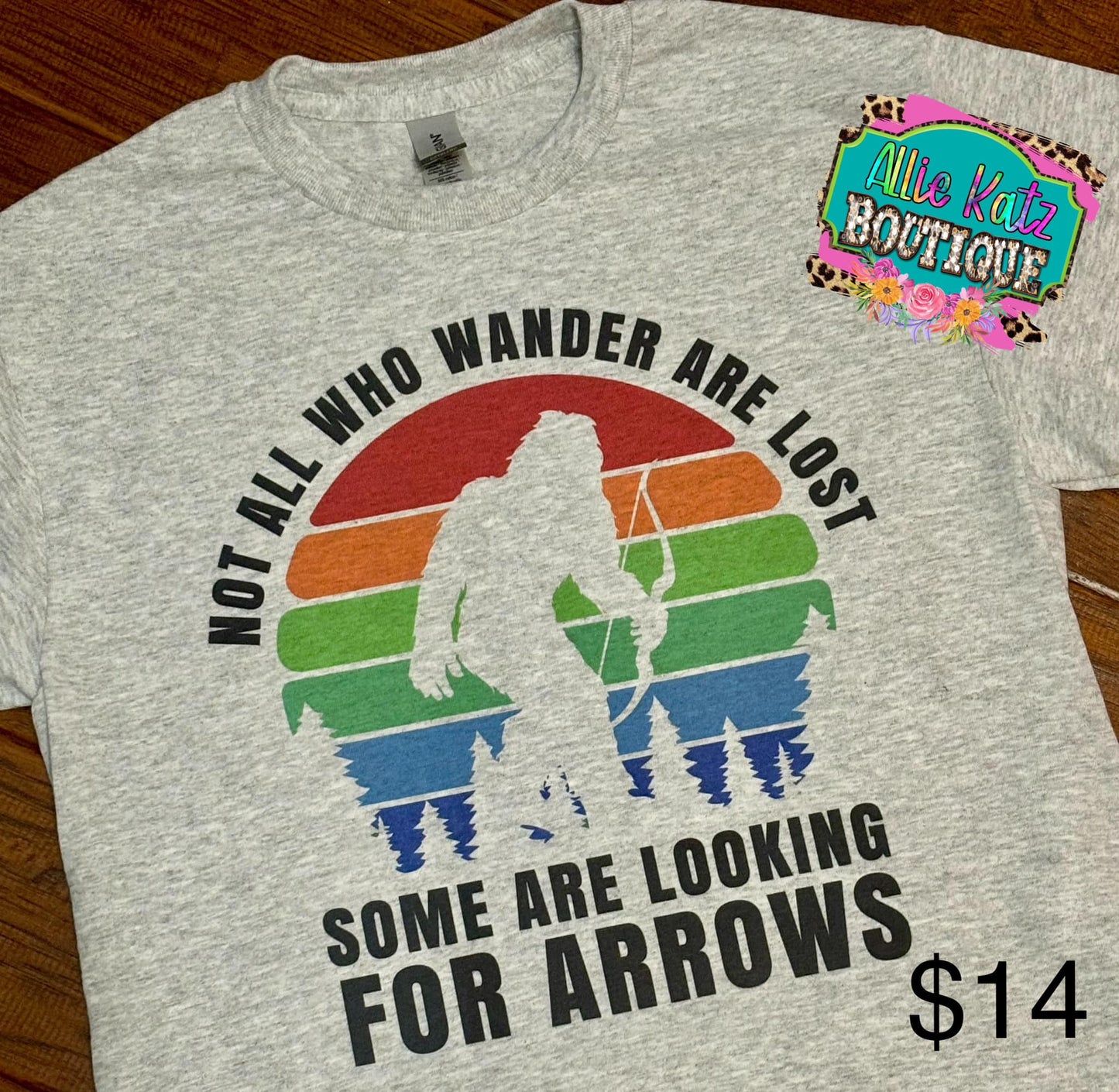 Looking for Arrows Bigfoot Archery Tee