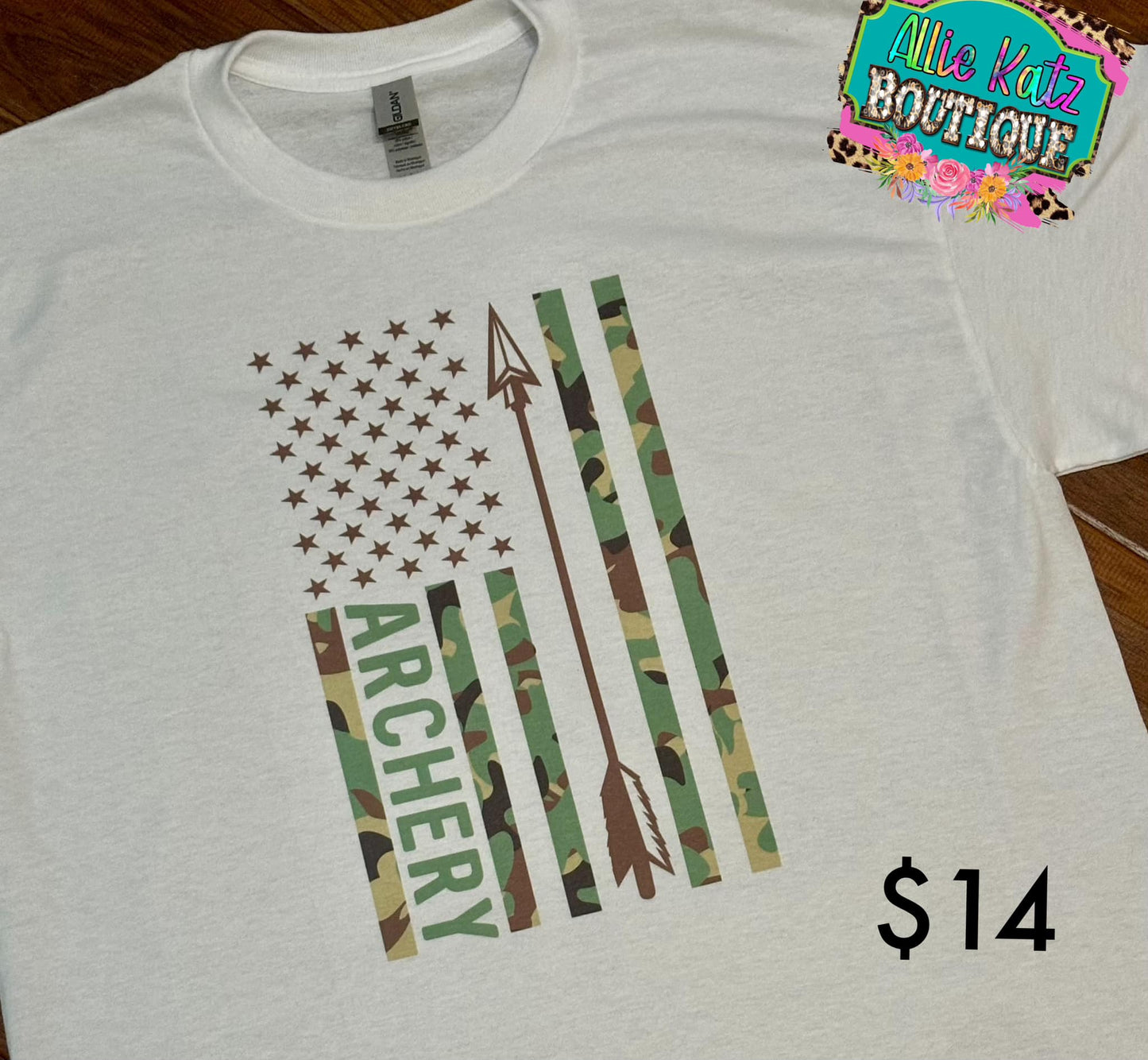 Camo Archery Flag Tee
