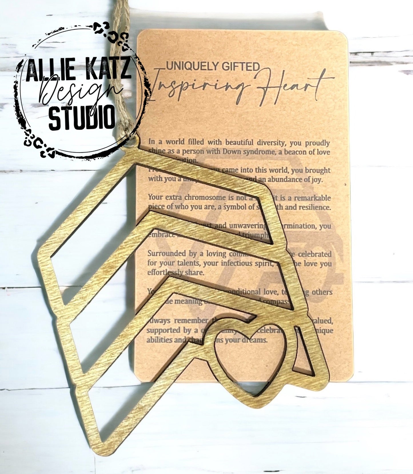 Uniquely Gifted Down Syndrome Ornament