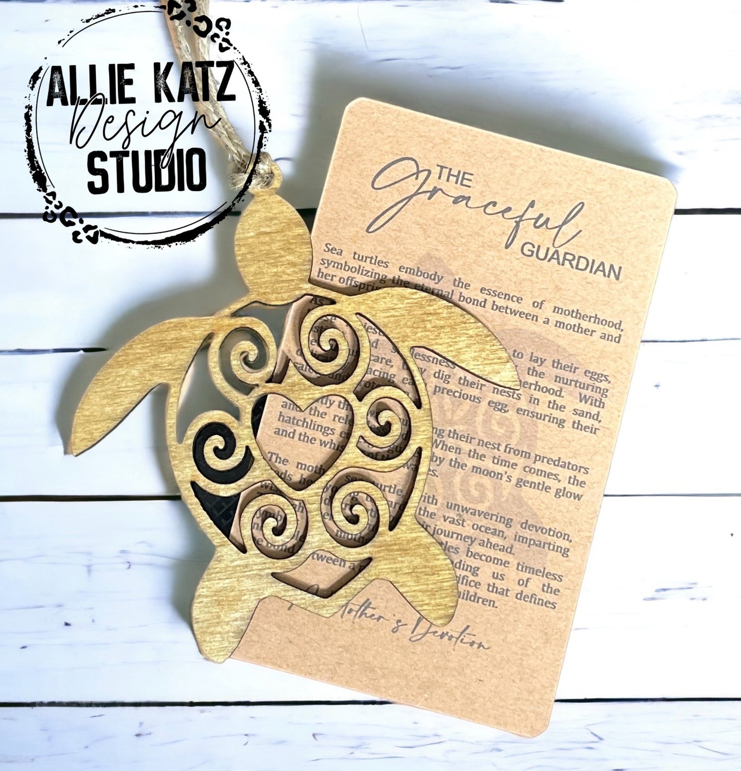 The Graceful Guardian Sea Turtle Ornament