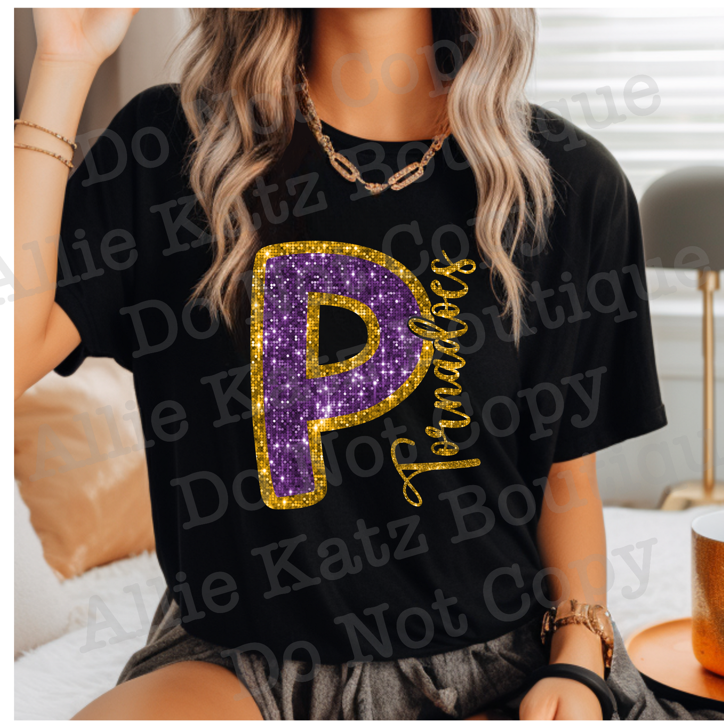 Purvis Tornadoes Faux Sequin Shirt