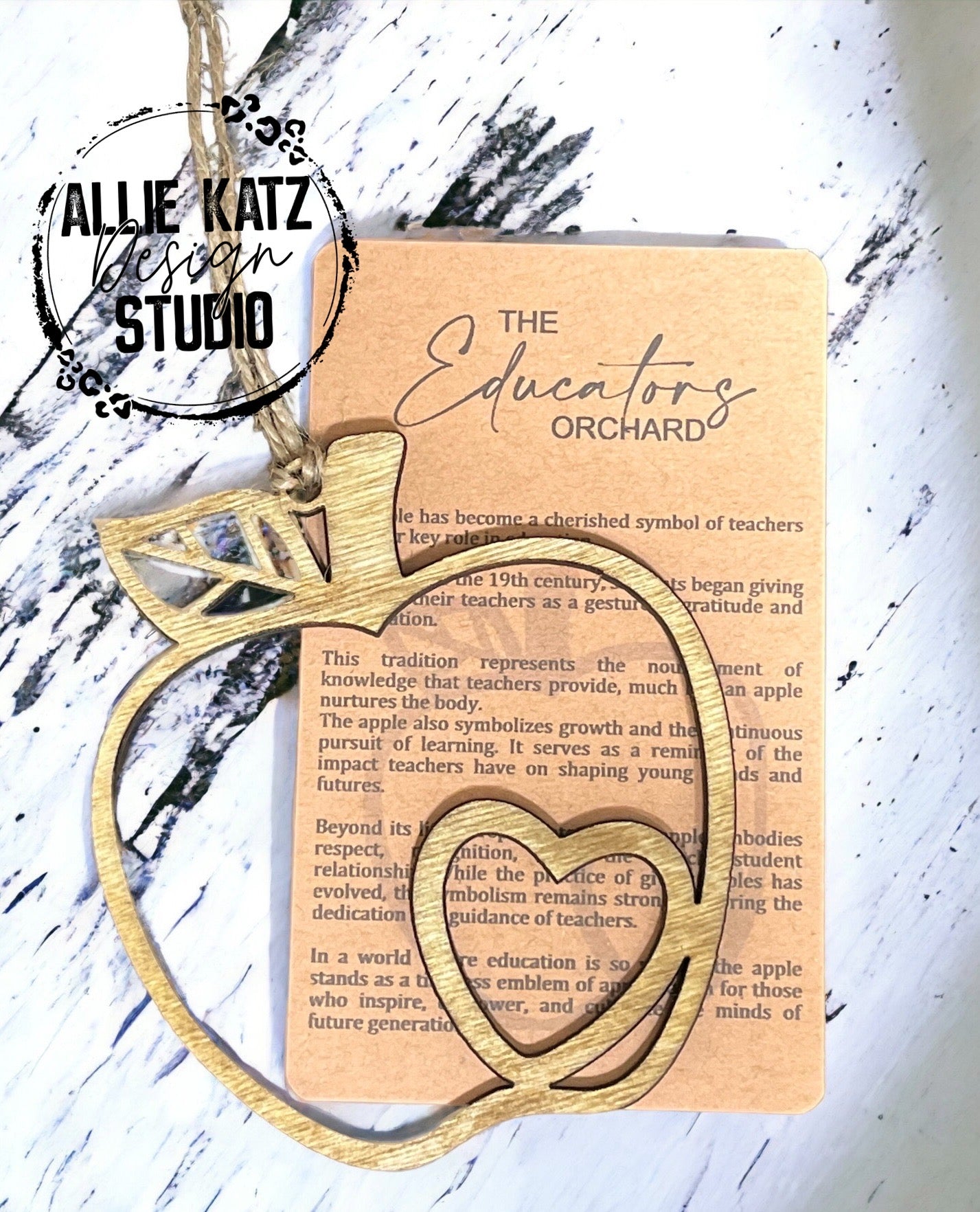 The Educators Orchard Teacher Apple Ornament