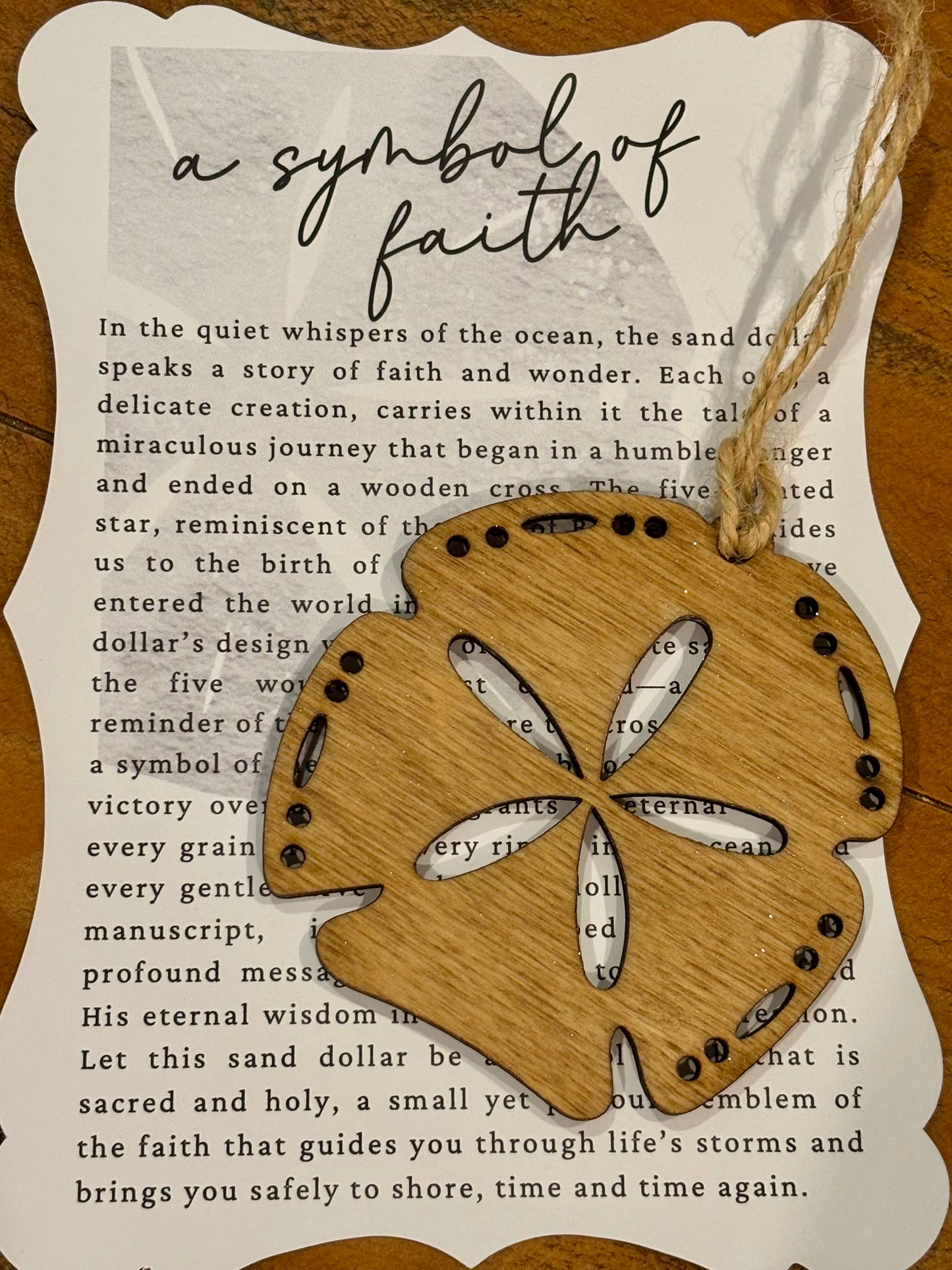 A Symbol of Faith Story Card Ornament
