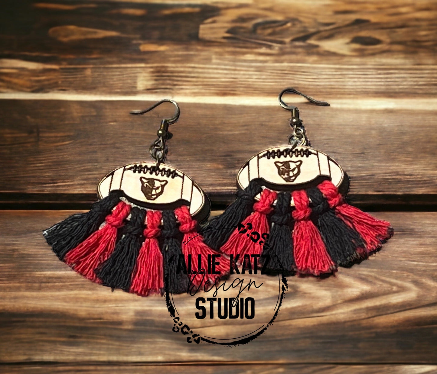 School Spirit Earrings w/mascot