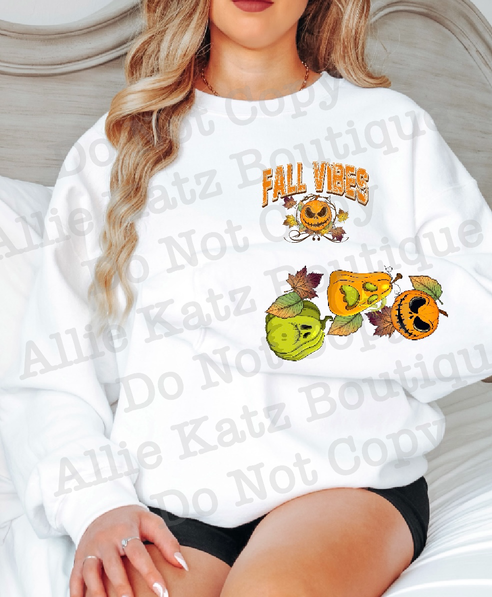 Fall Vibes long sleeve tee or sweatshirt