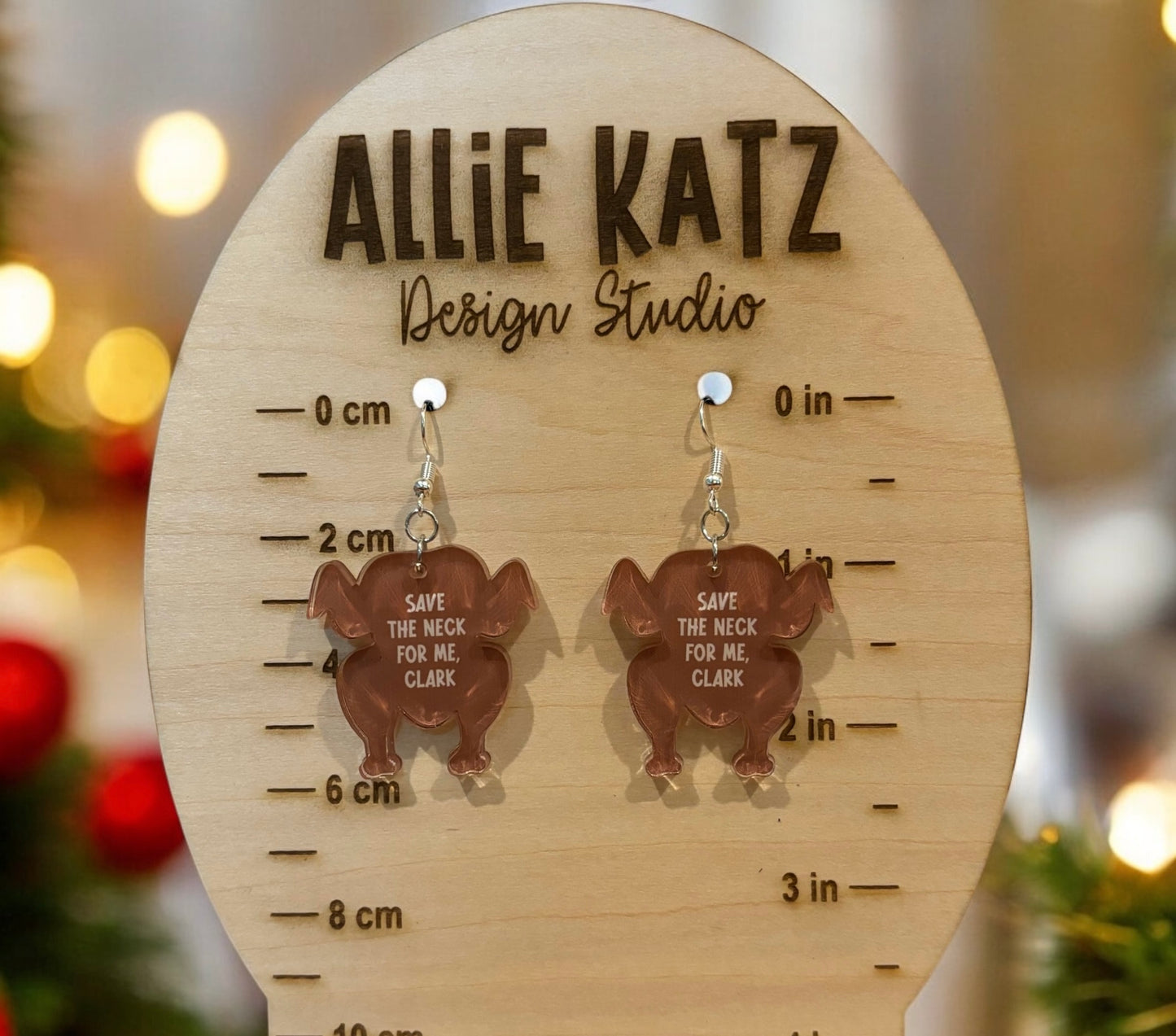 Save the Neck Turkey Earrings