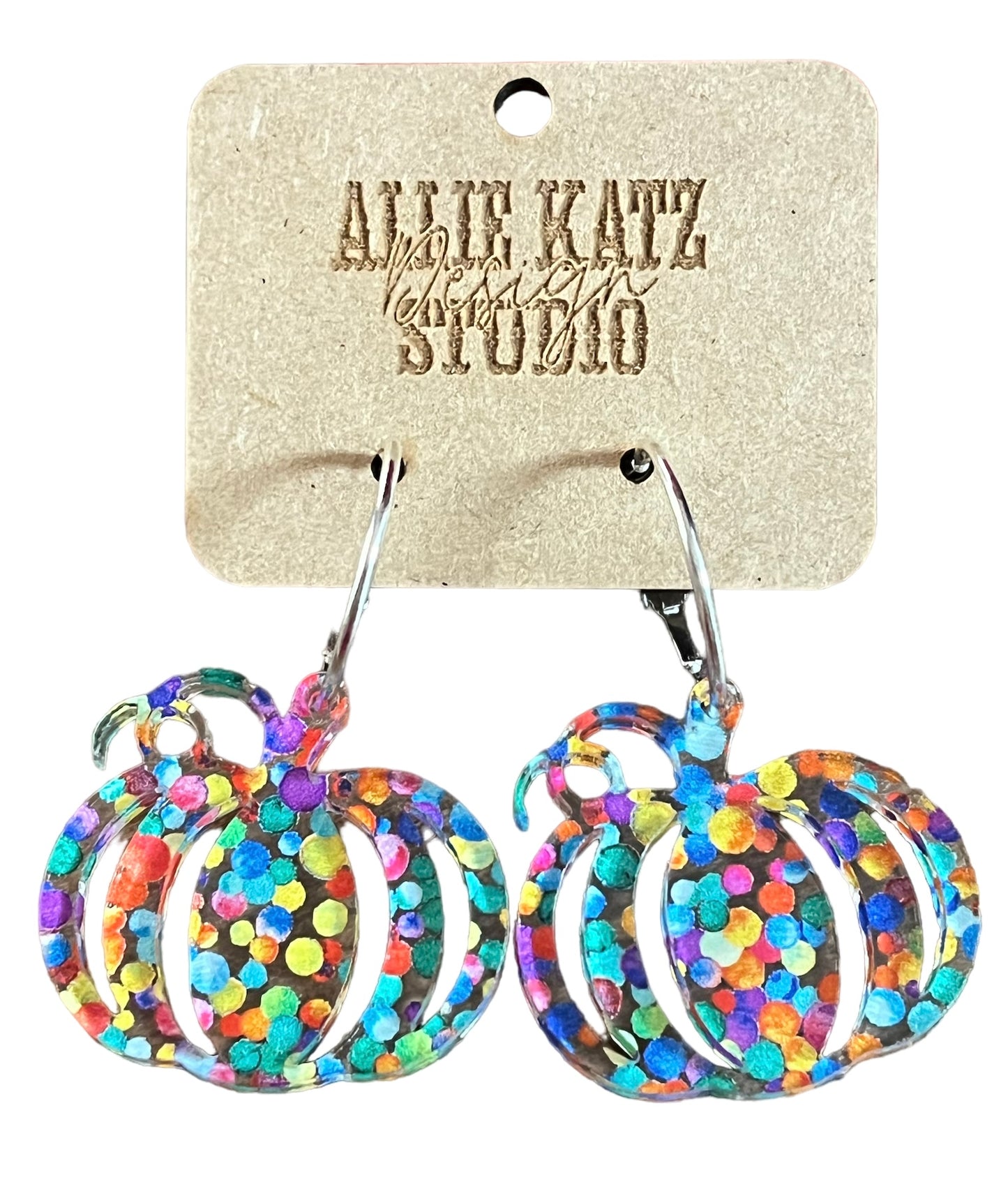 Confetti Pumpkin Earrings