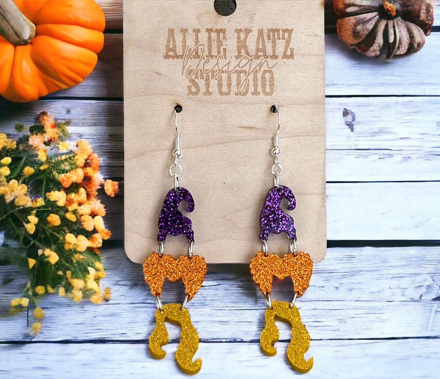 Three Witches Dangle earrings