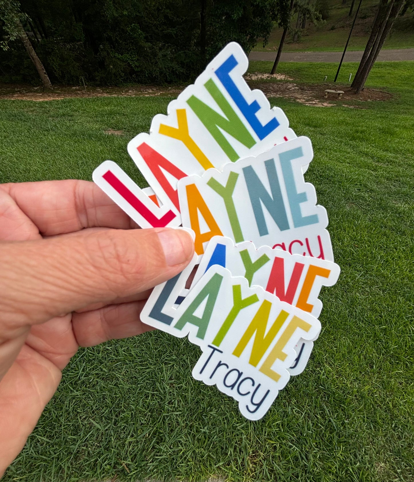 UV DTF Multi Color Name Stickers - boy (set of 8)
