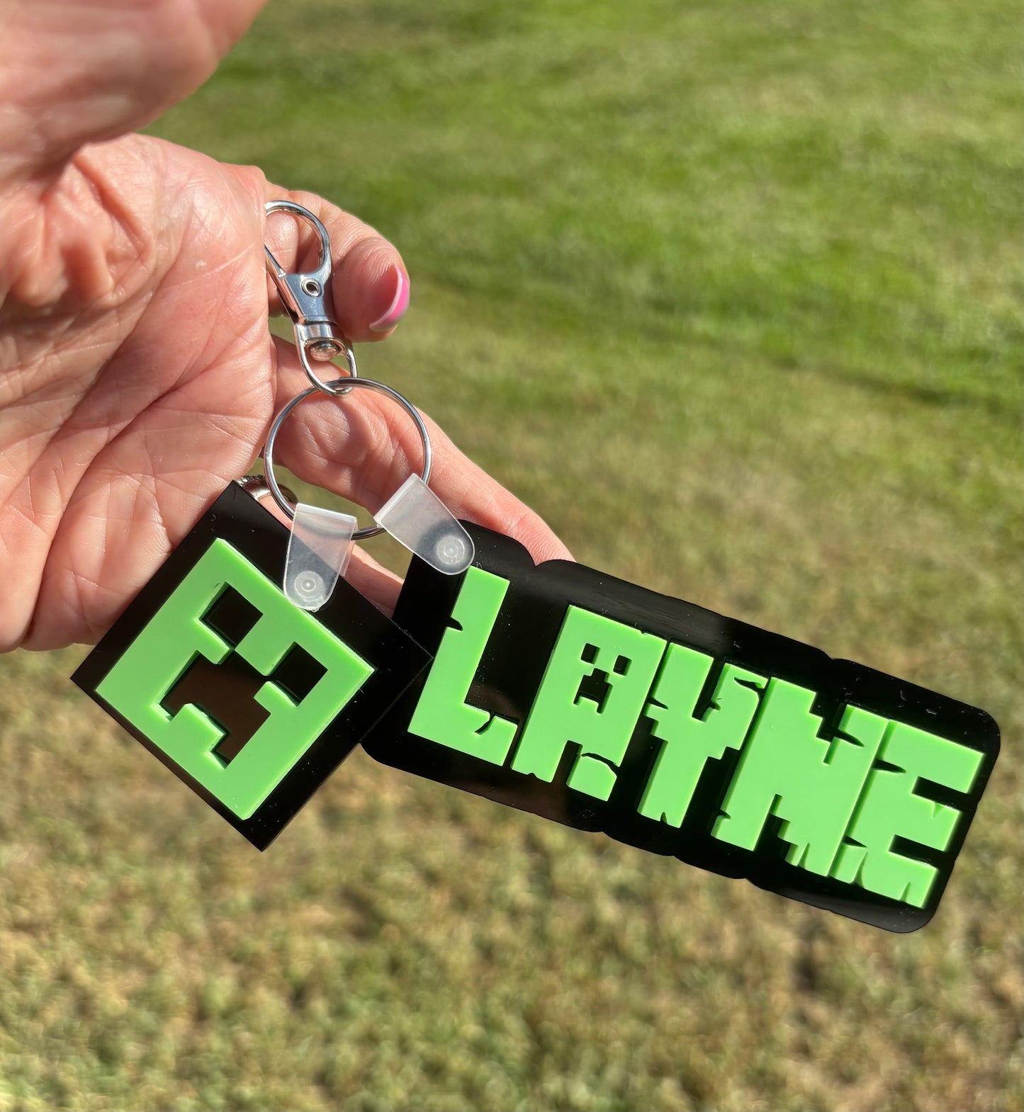 Boys Creeper Keychain/Backpack Name Tag