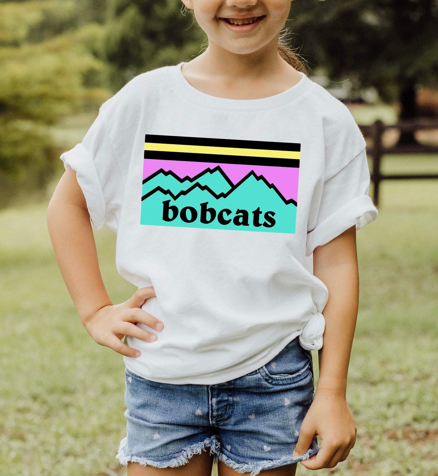 Girly colors Mountain scene Spirit Tee
