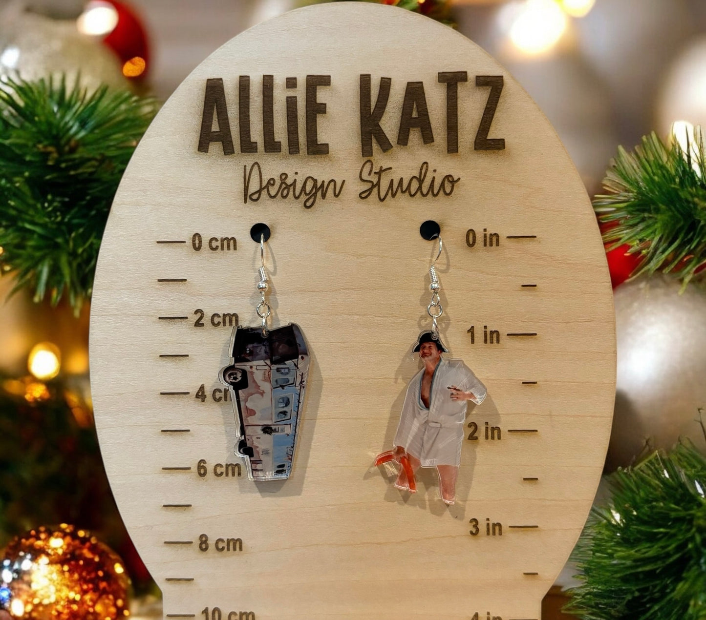 Cousin Eddie with RV Earrings