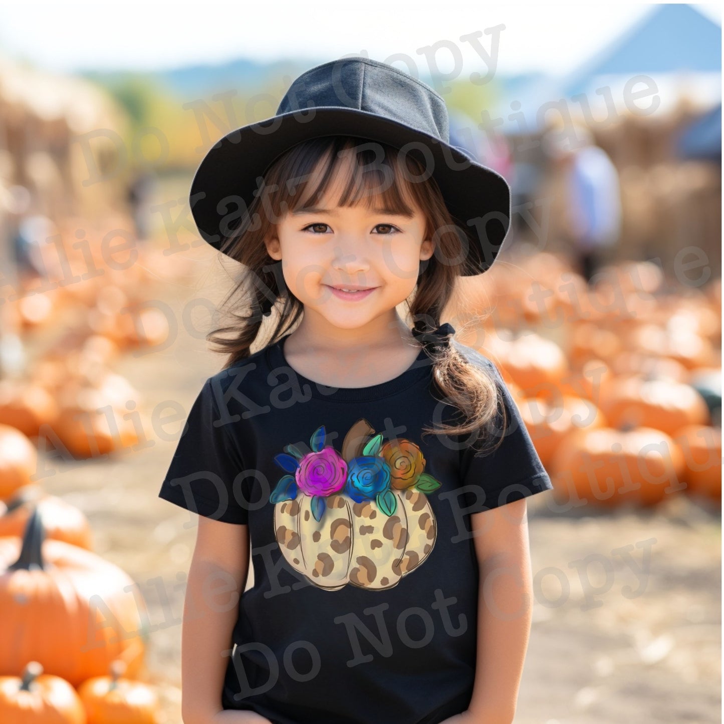 Leopard floral pumpkin Shirt