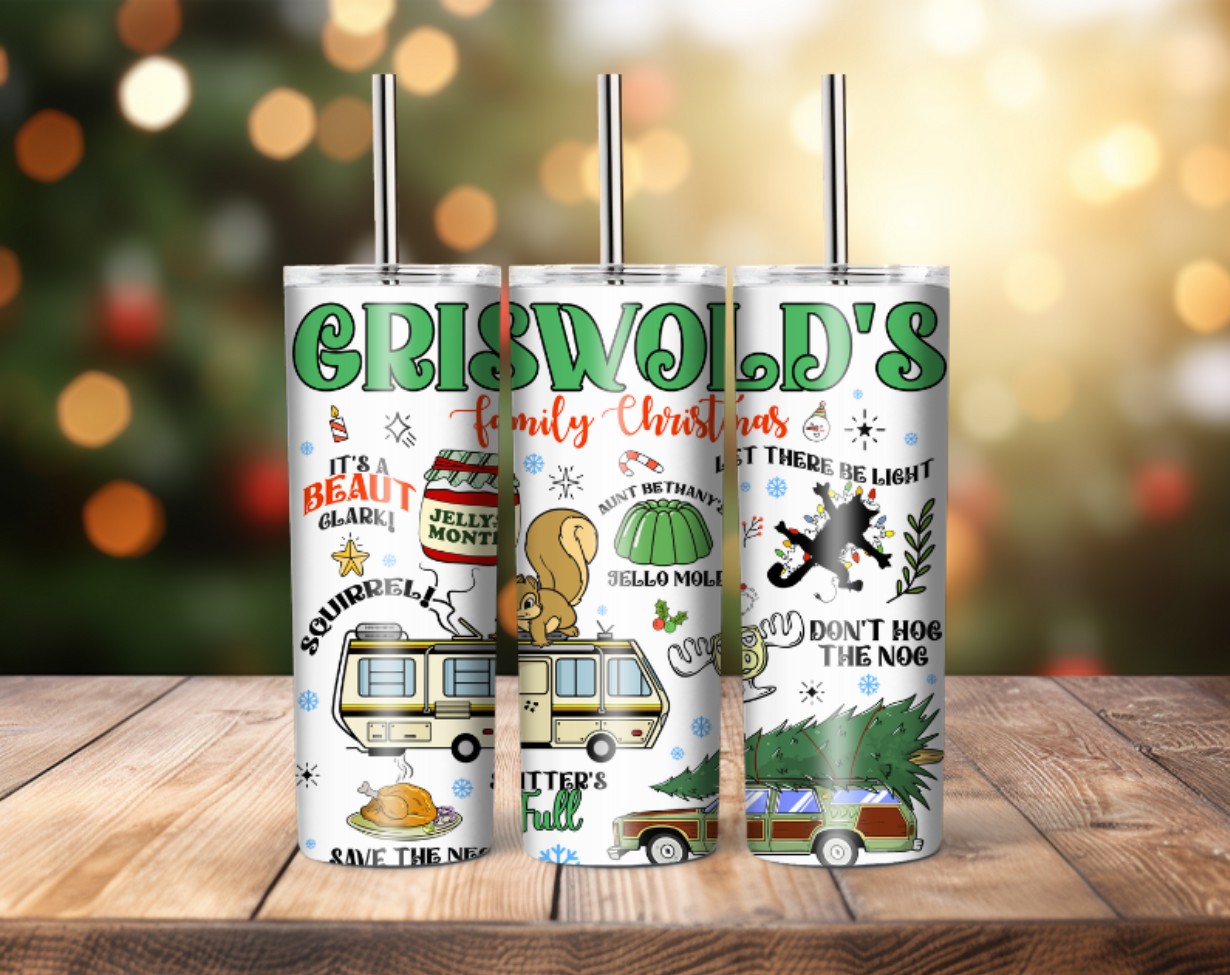 20oz Griswold Christmas Tumbler