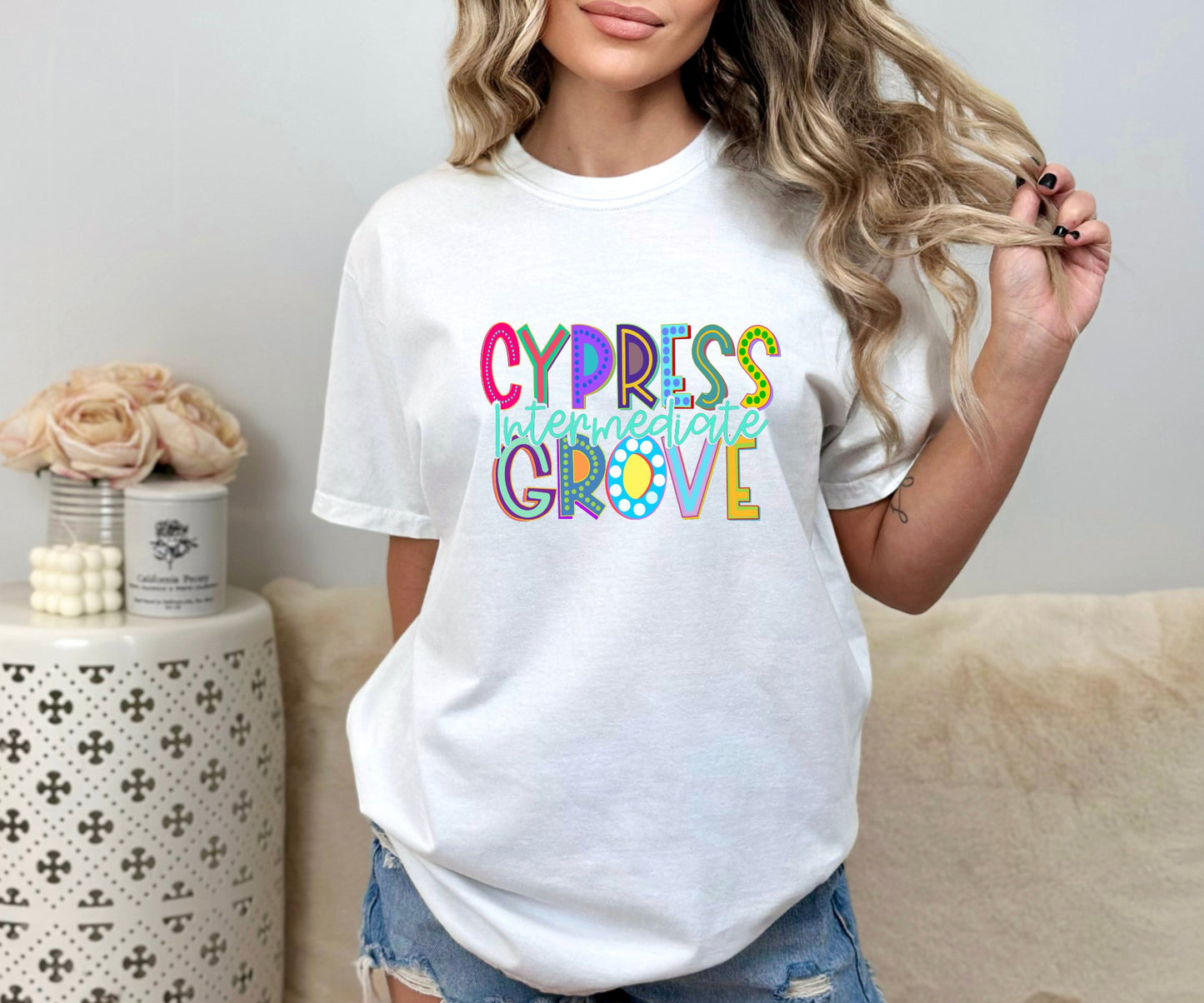 Cypress Grove Marquee Letter Tee