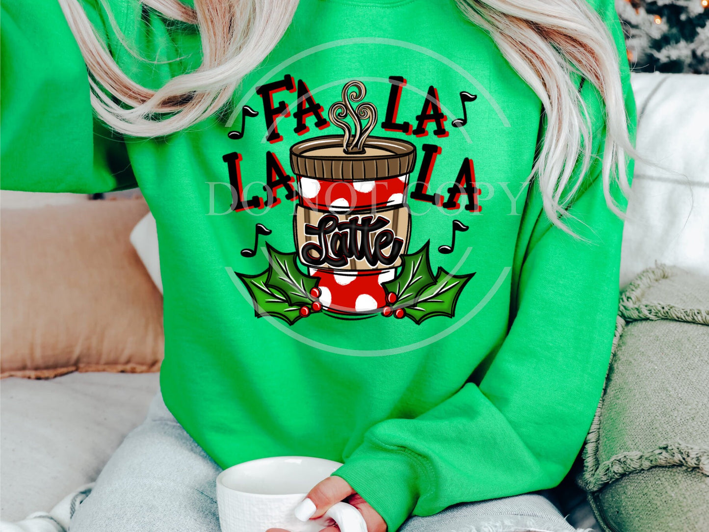 Fa La La La Latte Christmas Shirt
