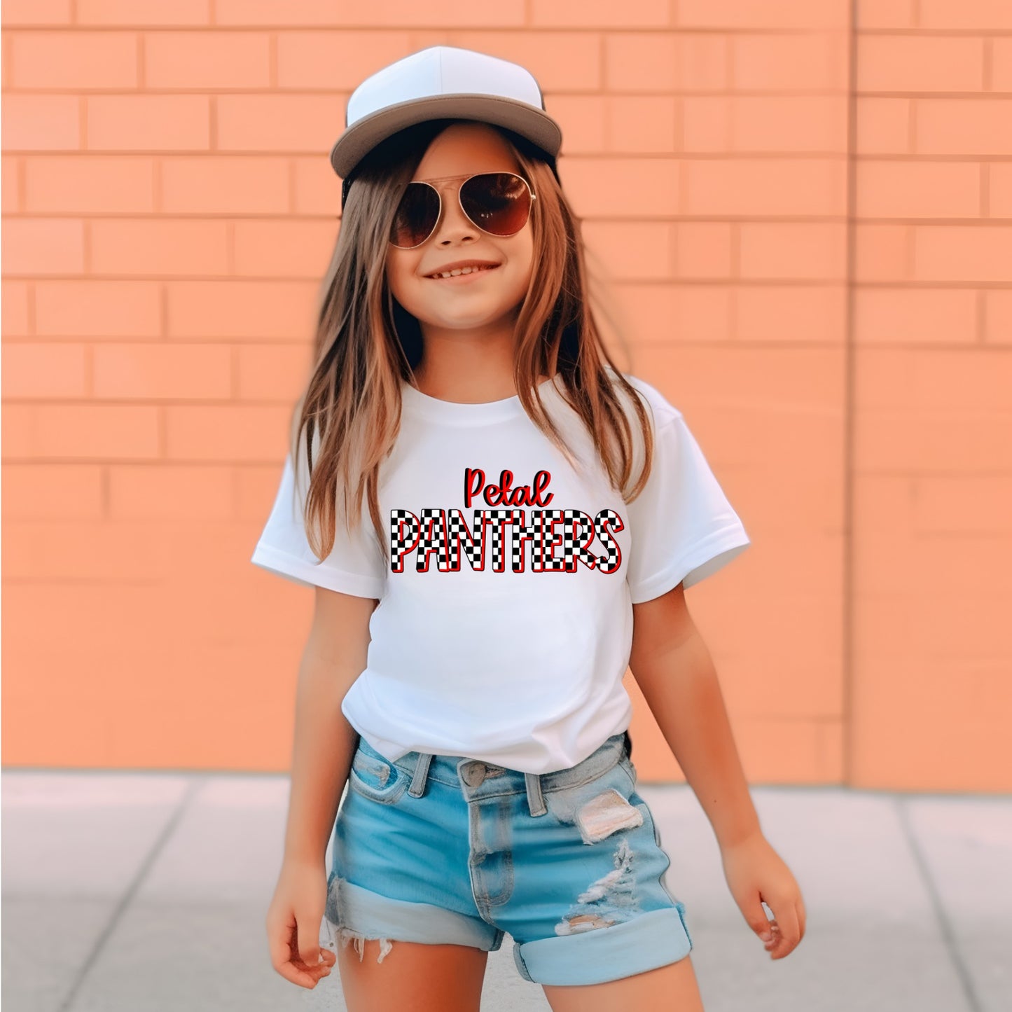 Checkered Mascot Spirit Tee