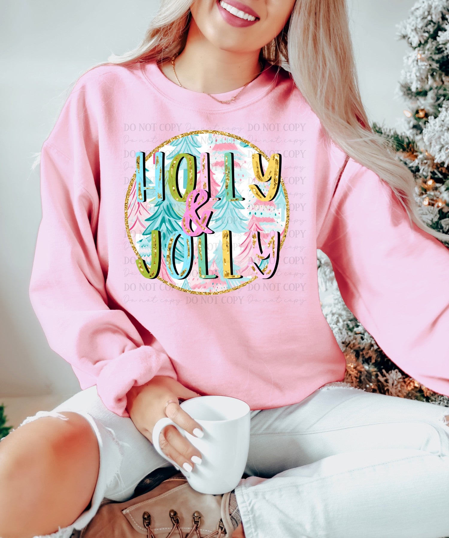 Holly Jolly Pastel Tree Sweatshirt – Allie Katz Boutique
