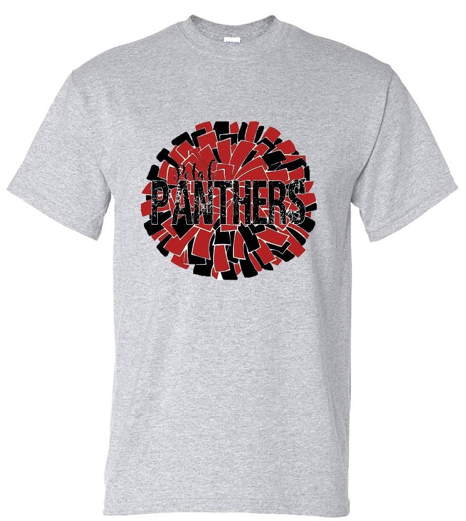 Panthers Pom Pom Cheer Tee