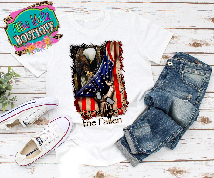 Remember the Fallen Tee – Allie Katz Boutique - Main Image