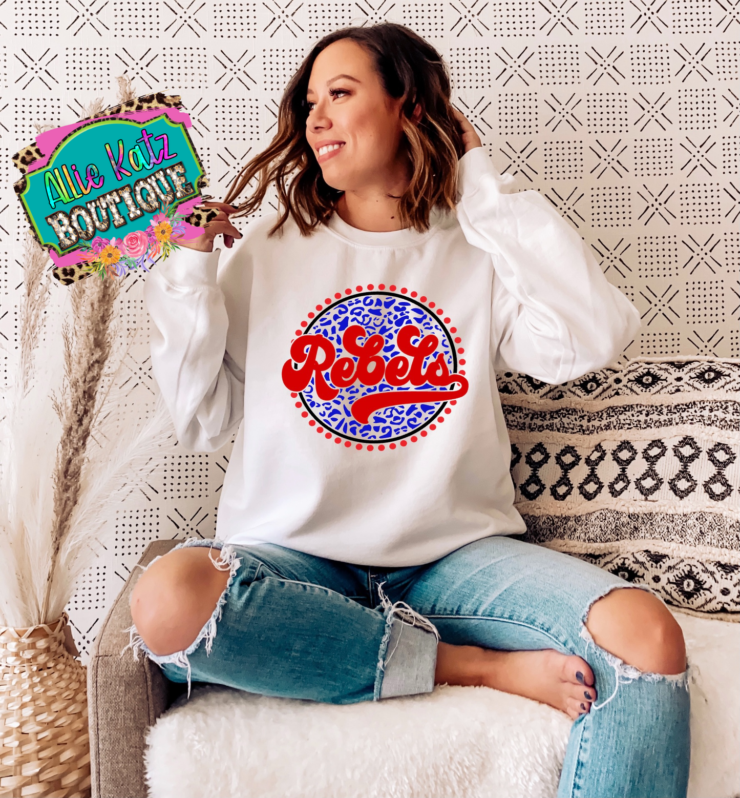 Rebels leopard circle design