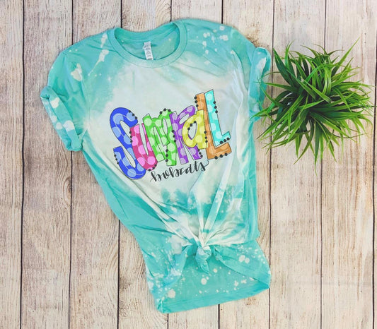 Bleached School Name Tee