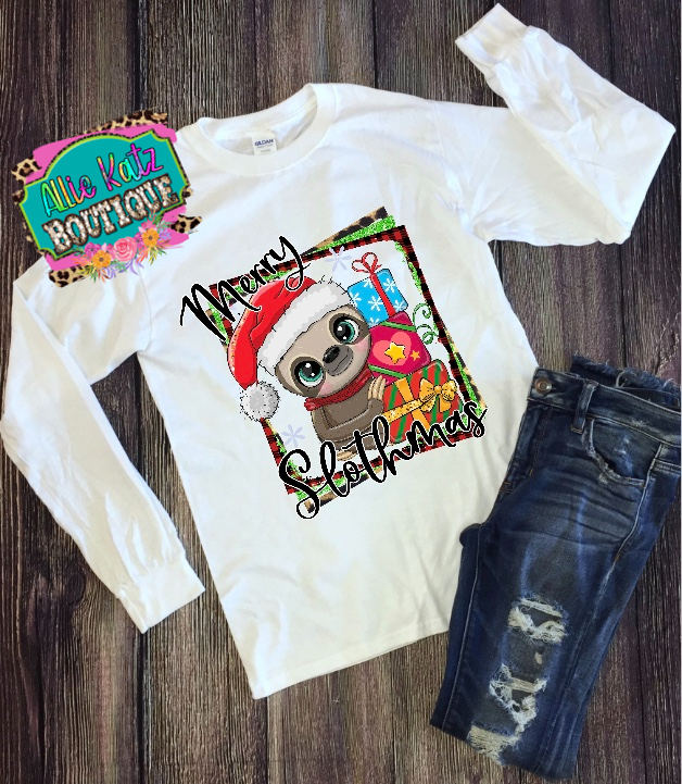 Merry Slothmas tee