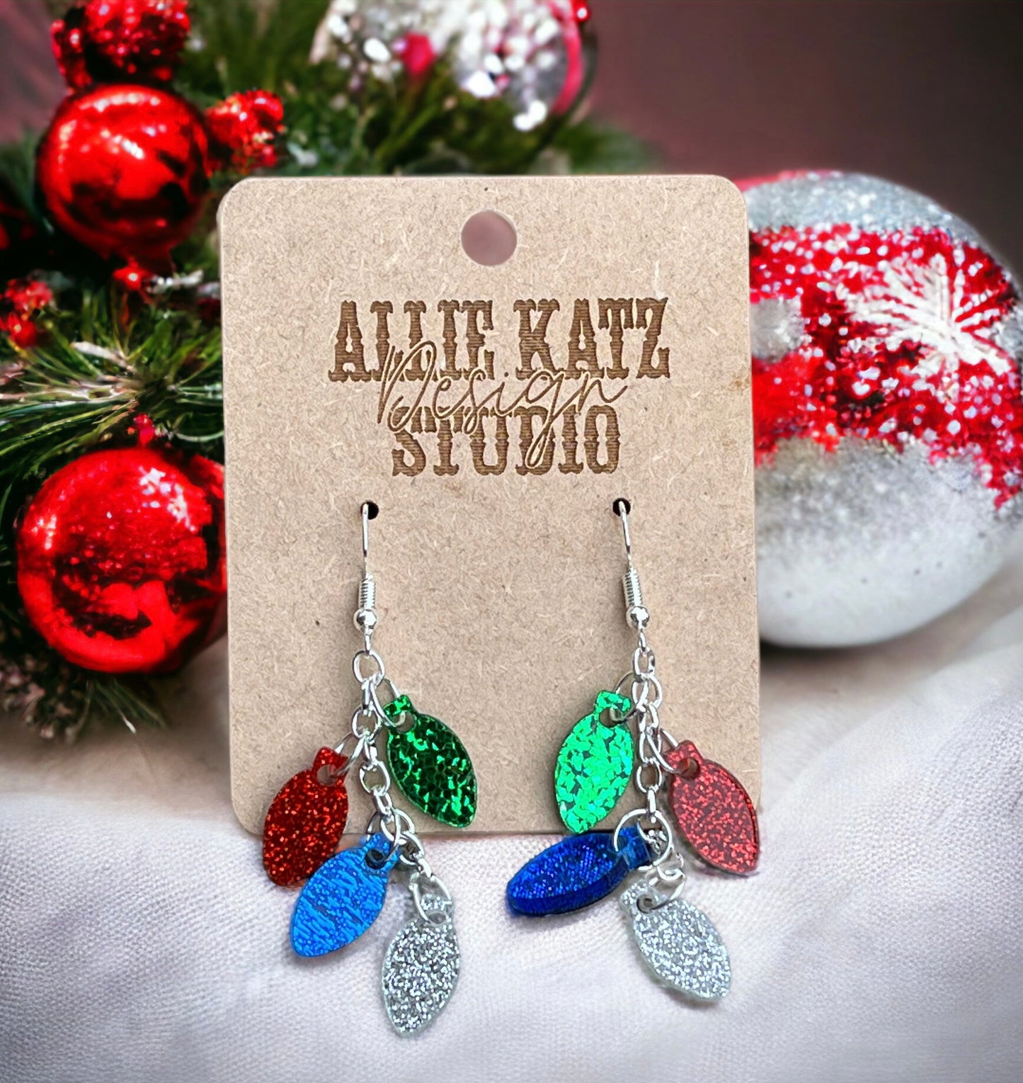 Christmas Lights Earrings