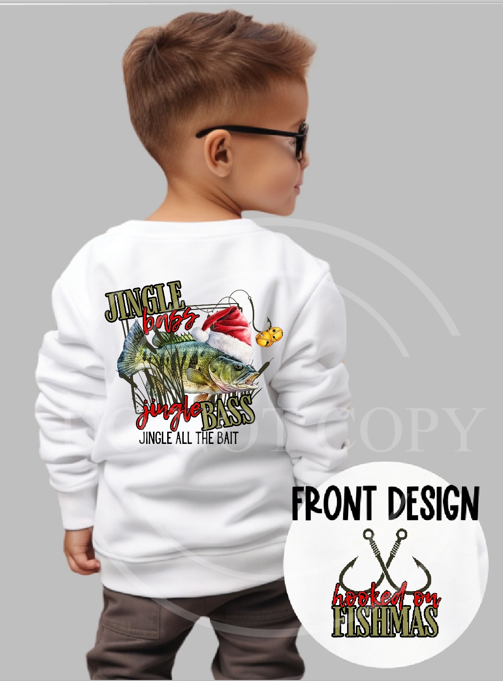 Jingle Bass Christmas Authentic Outdoors Tee