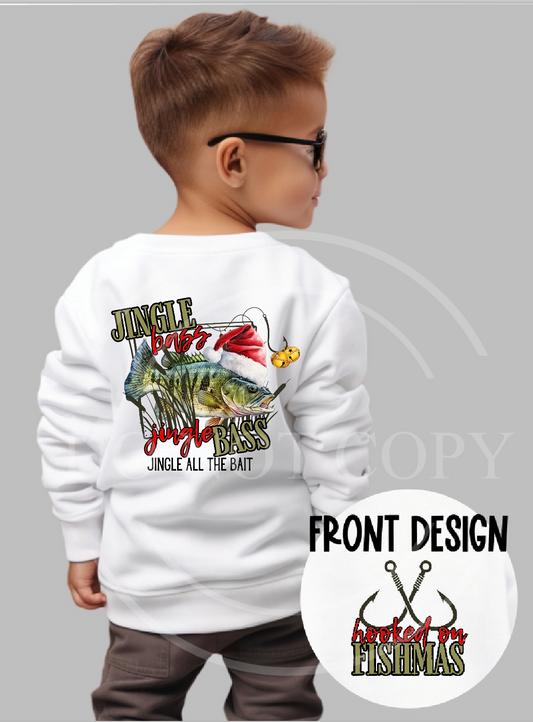 Jingle Bass Christmas Authentic Outdoors Tee
