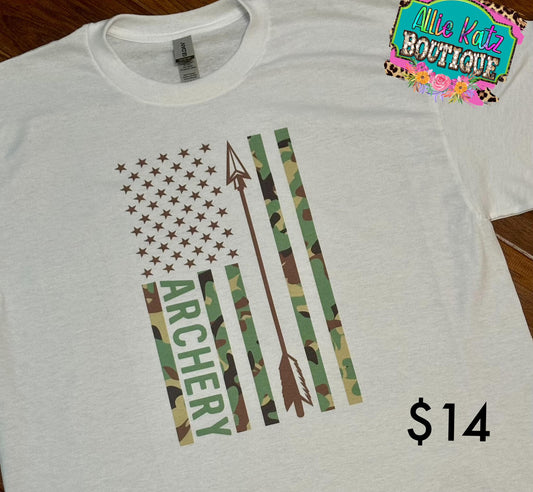 Camo Archery Flag Tee