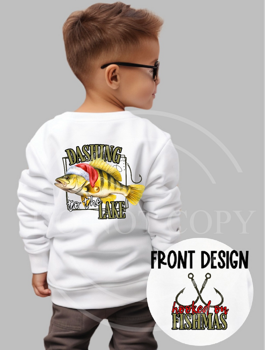 Dashing to the Lake Christmas Authentic Outdoors Tee