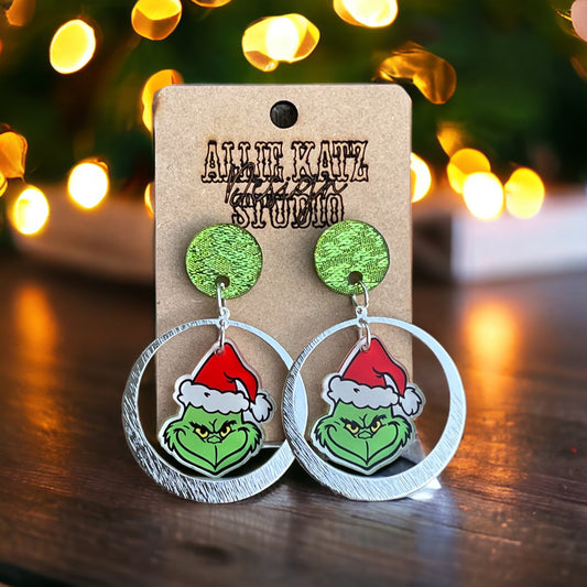 You're a Mean One Dangle Earrings