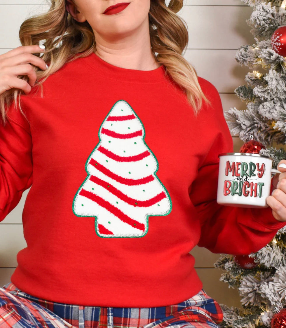 Chenille Snack Cake Patch Shirt