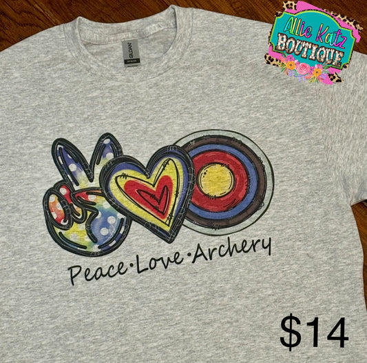 Peace Love Archery Tee