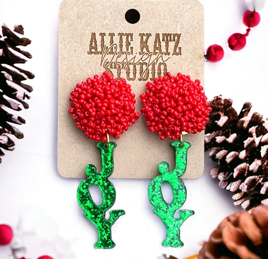 Joy beaded topper Earrings