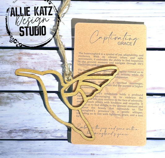 Captivating Grace Hummingbird Ornament