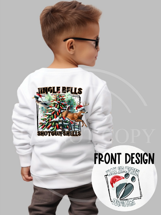 Jingle bells shotgun shells Christmas Authentic Outdoors Tee