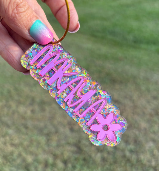 Flower Version Keychain/Backpack Name Tag