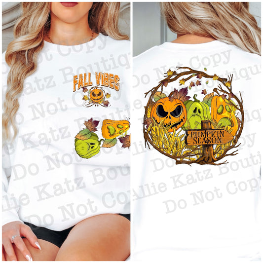 Fall Vibes long sleeve tee or sweatshirt