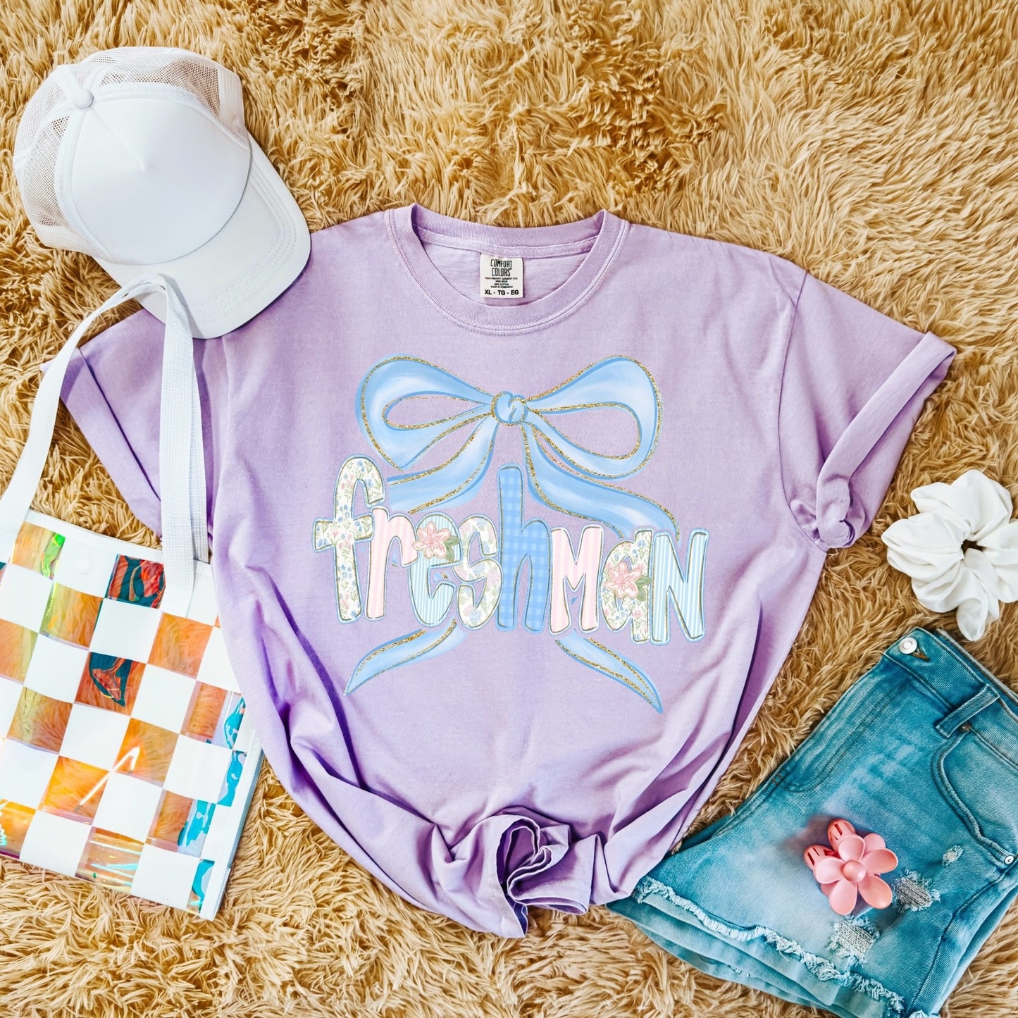 Coquette Grand Millennial Lettered Comfort Colors Tee - Personalized