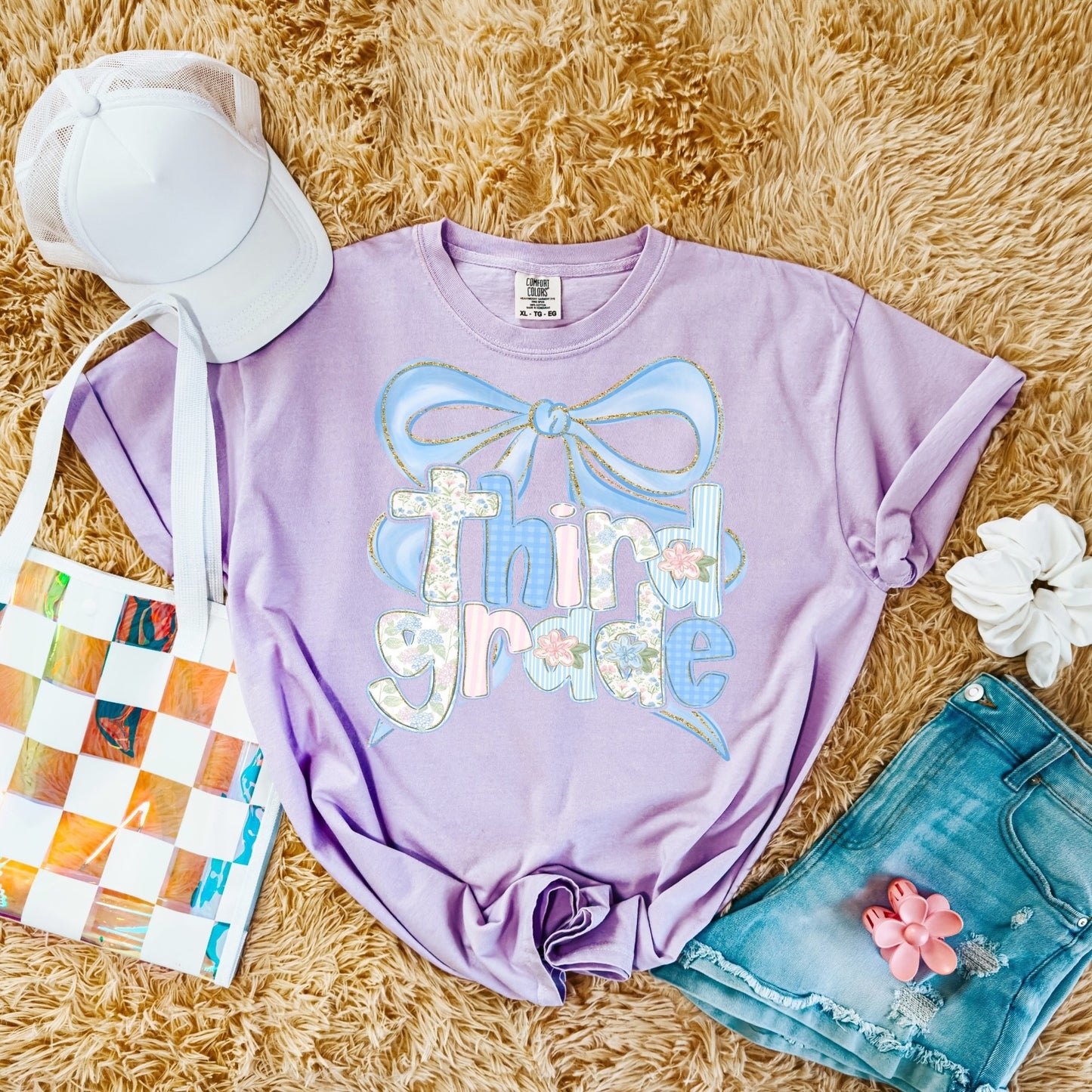 Coquette Grand Millennial Lettered Comfort Colors Tee - Personalized