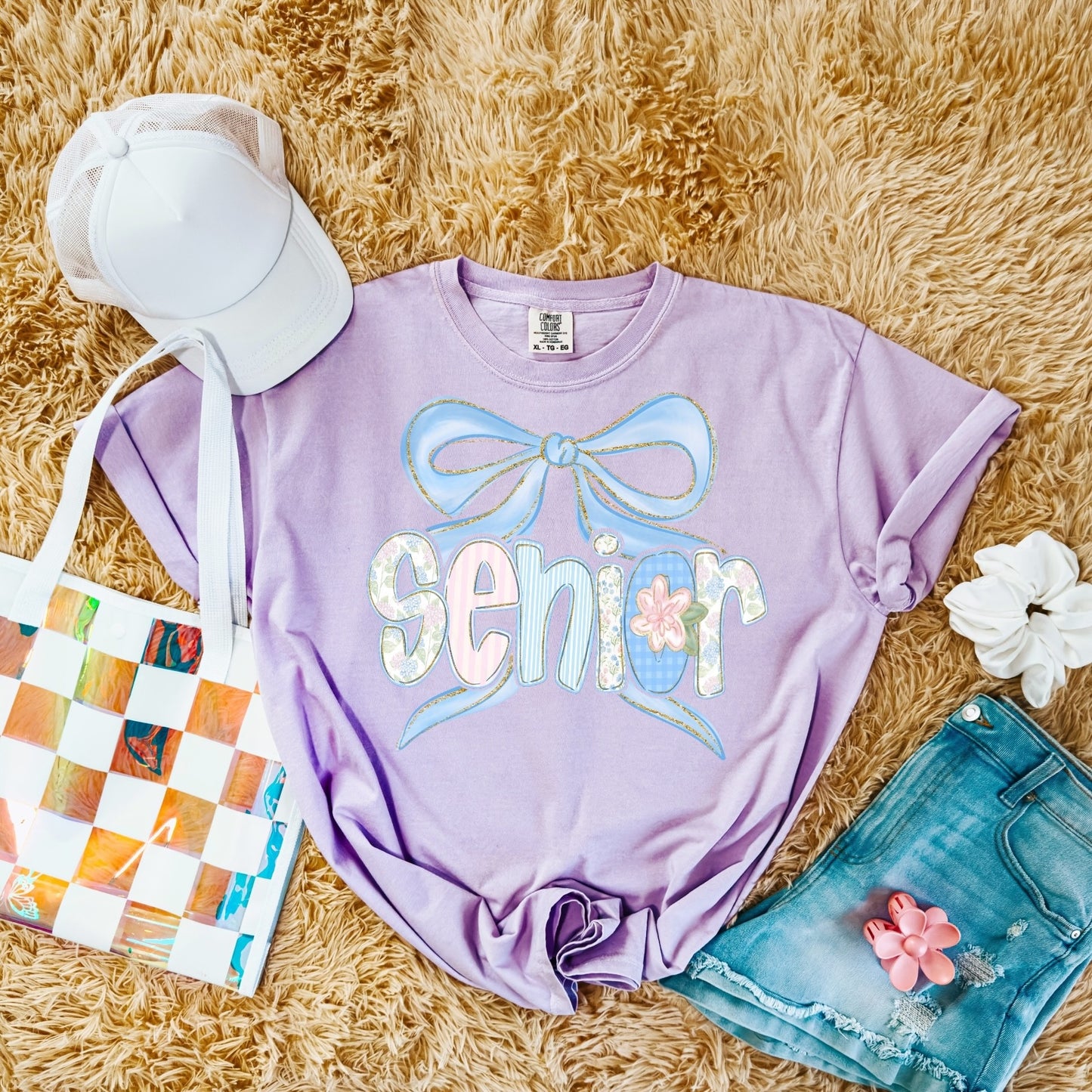 Coquette Grand Millennial Lettered Comfort Colors Tee - Personalized