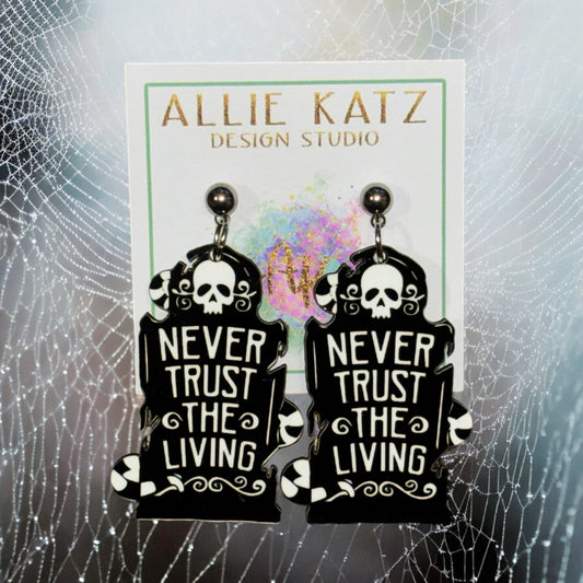 Never Trust the Living Earrings