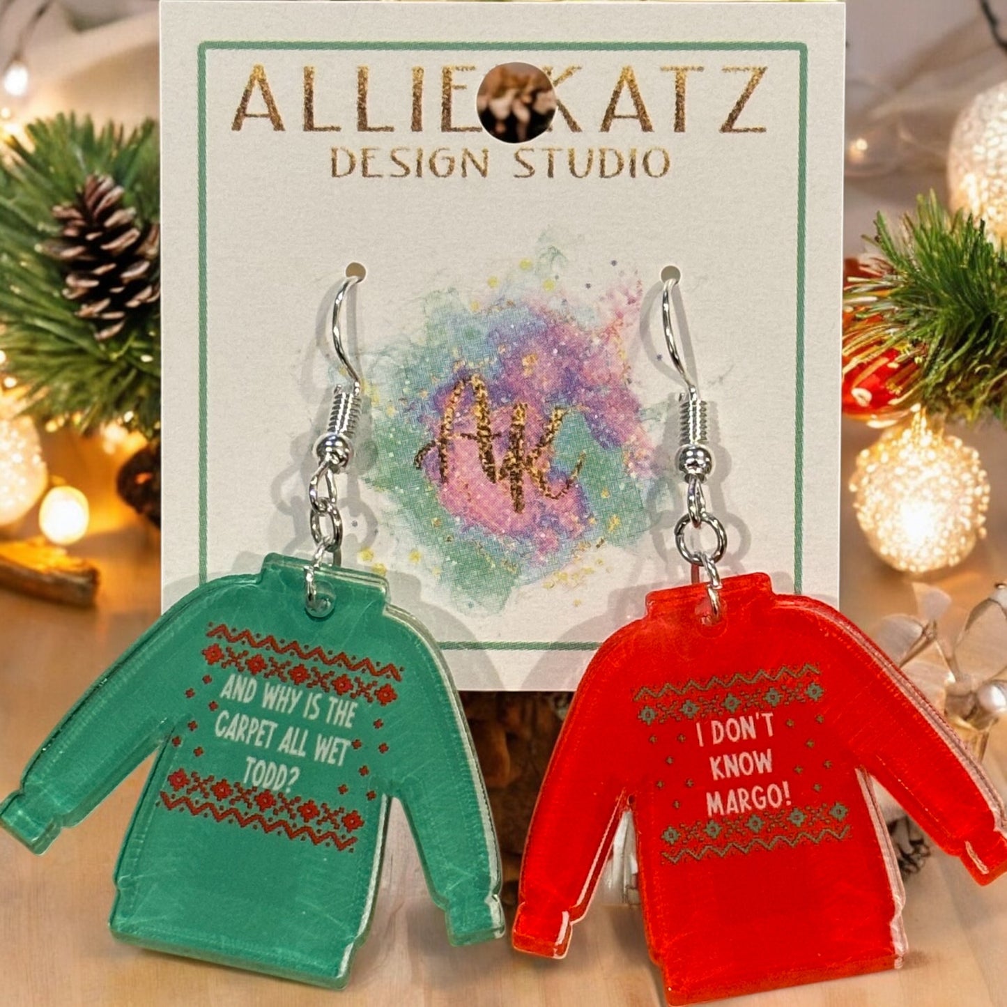 Ugly Sweater Earrings