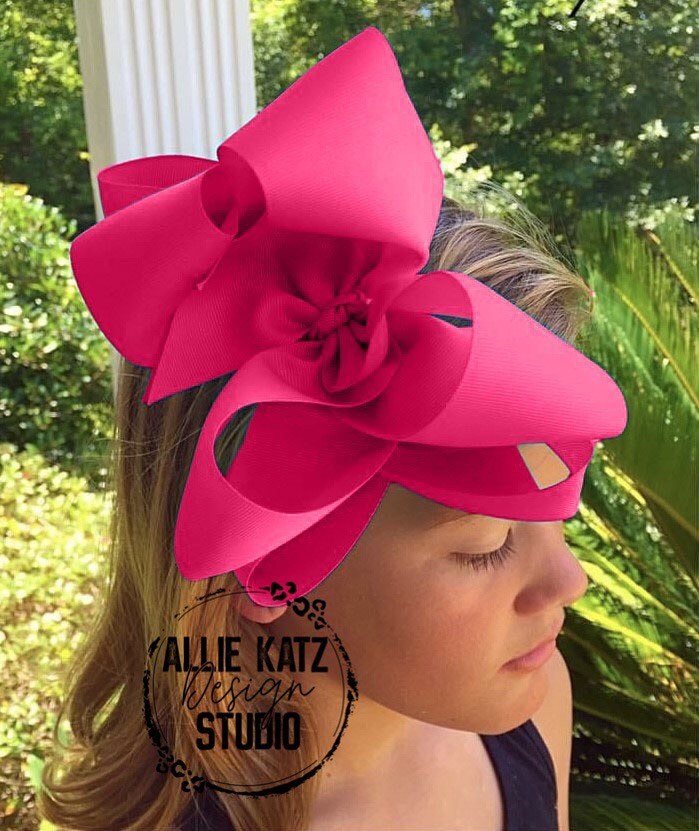 Double Stack xlarge solid boutique 6” or 8" boutique bow