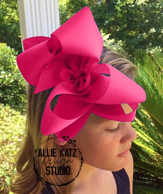 Double Stack xlarge solid boutique 6” or 8" boutique bow