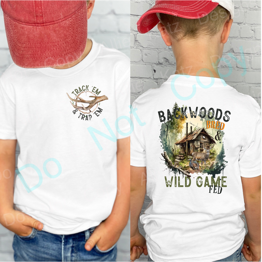 Backwoods Bred and Wild Game Fed Comfort Colors Tee