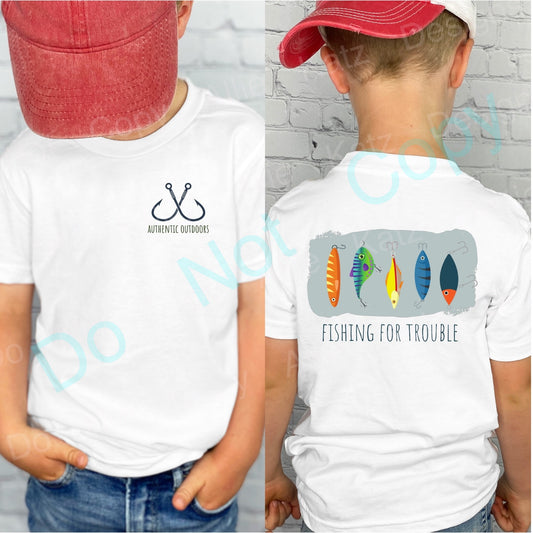 Fishing For Trouble Comfort Colors Tee