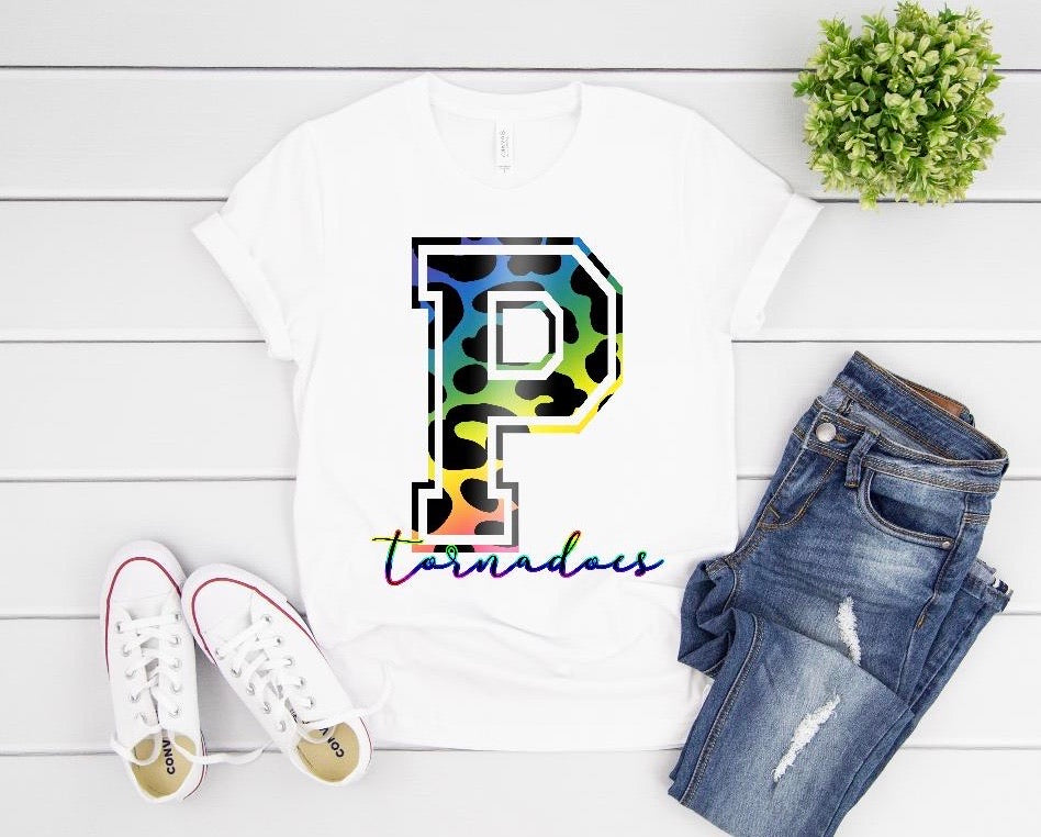 Rainbow Leopard Purvis Tornadoes Tee